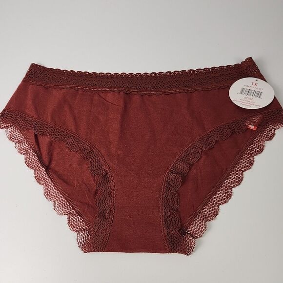 4 Splendies Bikini Brief Womens 1X Underwear Panties Sheer Lace Cotton Mix NWT - Picture 2 of 16